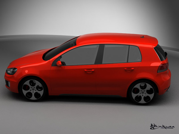 volkswagen golf gti pack 3d model - Volkswagen Golf GTI  Pack by rburlea
